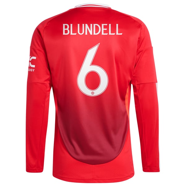Manchester United adidas Heimtrikot 2024-25 - Lange Ärmel mit 