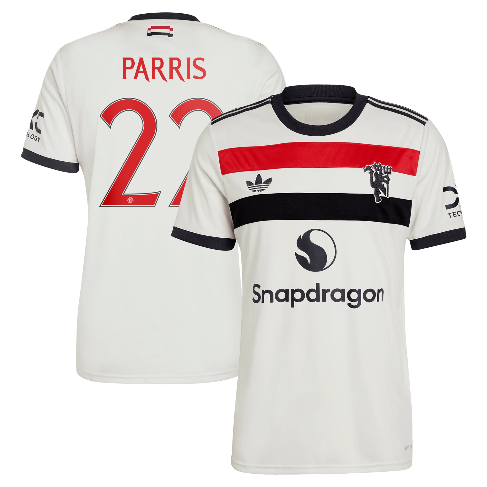 曼联Cup 第二客场球衣2024-25（印有Parris 22 字样）