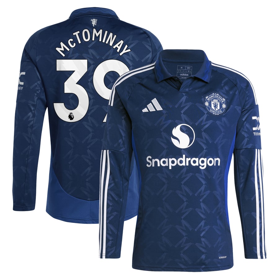 Manchester United adidas EPL 24/25 Auswärtstrikot - Langarm 