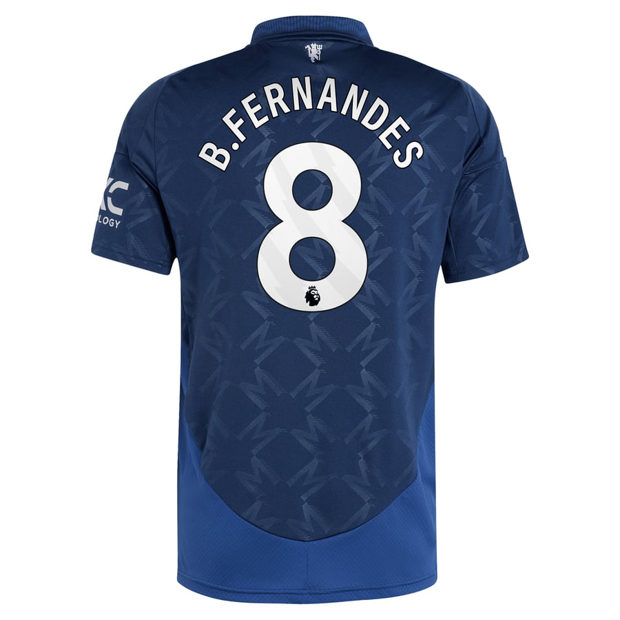 Manchester United EPL adidas Away Shirt 2024-25 with B.Fernandes 8 