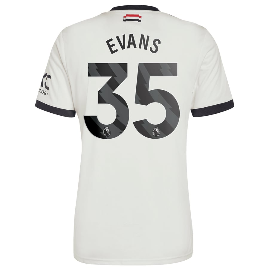 Manchester United EPL adidas Third Shirt 2024-25 with Evans 35 