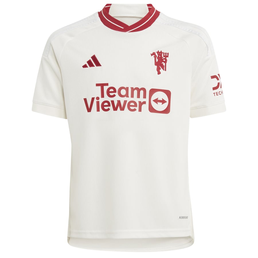 Manchester United EPL Ausweichtrikot 2023-24 – Kinder mit Aufdruck 