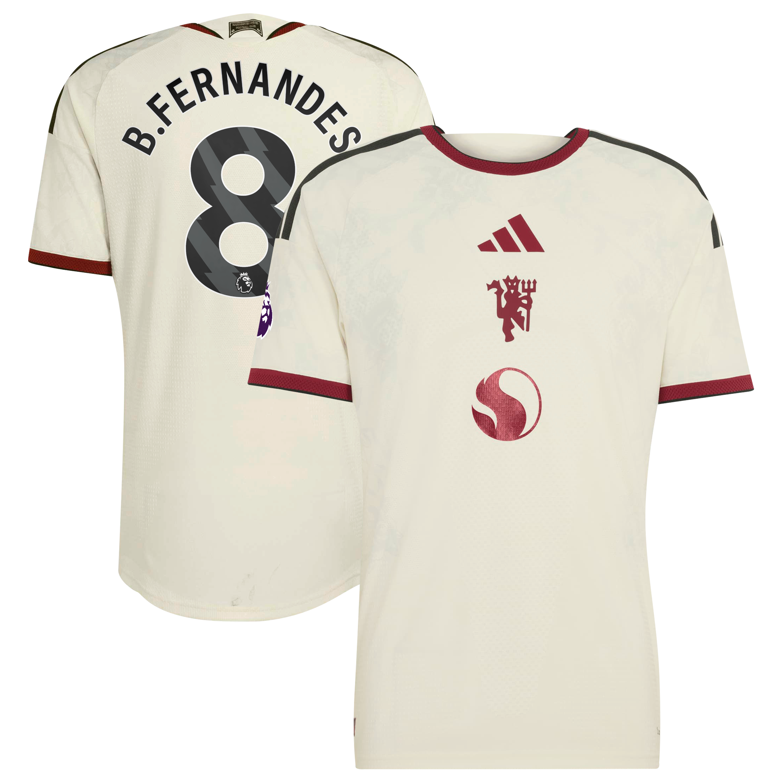 Maillot authentique extérieur Manchester United 2026/27 adidas Bruno Fernandes Royal pour homme