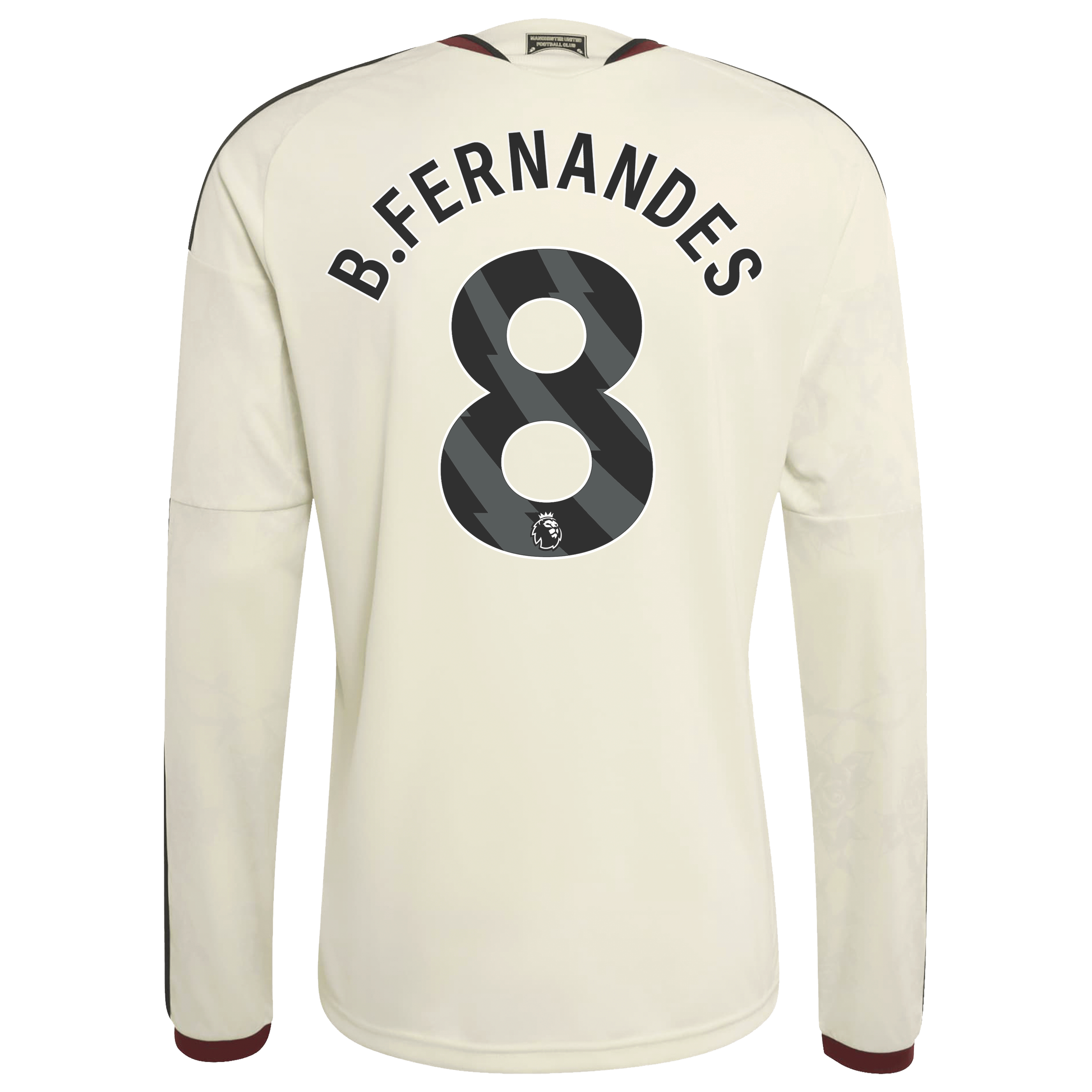 Maillot domicile réplique manches longues adidas Bruno Fernandes rouge Manchester United 2026/27 pour homme
