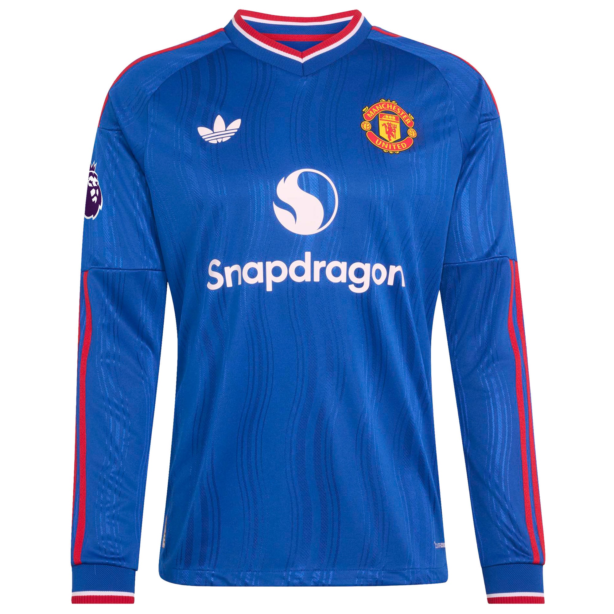 Men's adidas Bruno Fernandes Royal Manchester United 2026/27 Away On-Field Authentic Long Sleeve Jersey