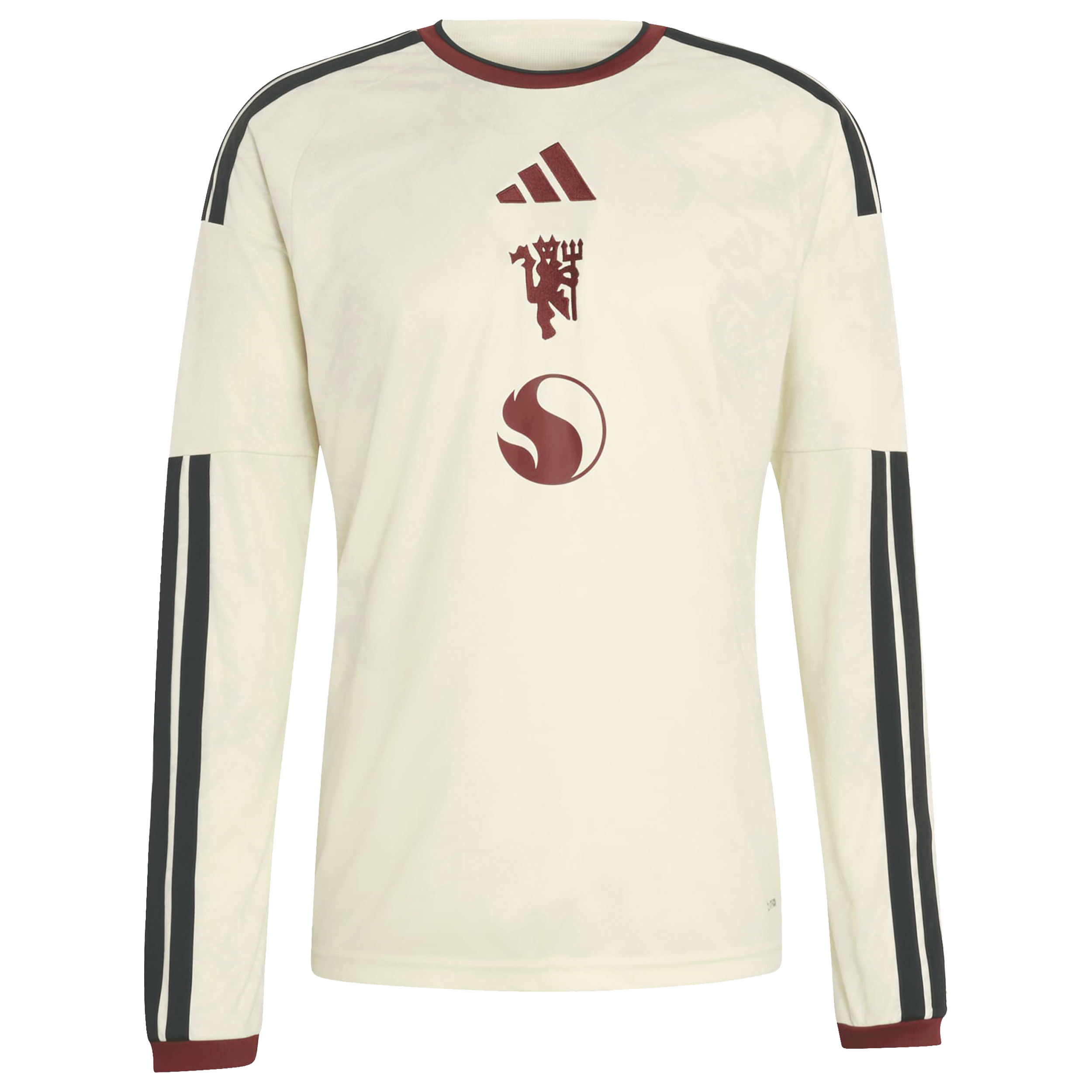 Maillot domicile réplique manches longues adidas rouge Manchester United 2026/27 pour homme