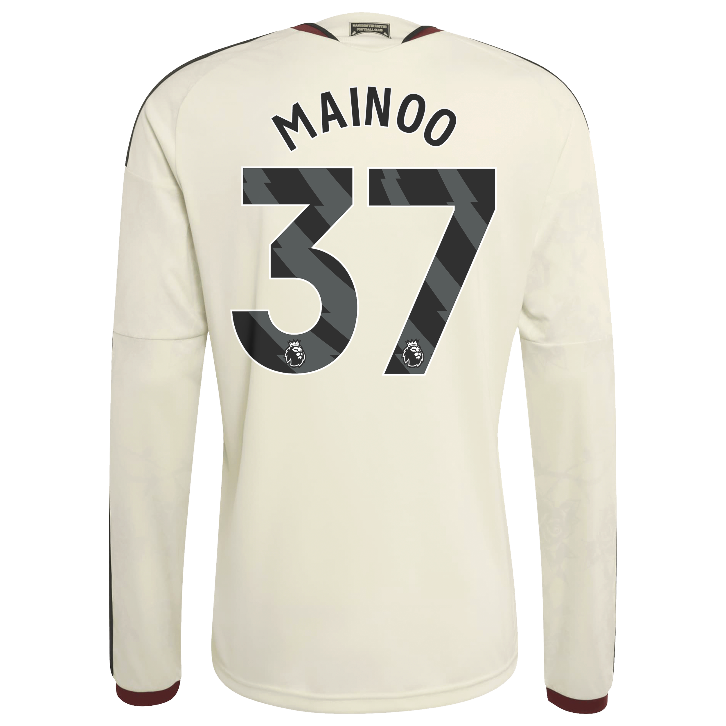Maillot domicile réplique manches longues adidas Kobbie Mainoo rouge Manchester United 2026/27
