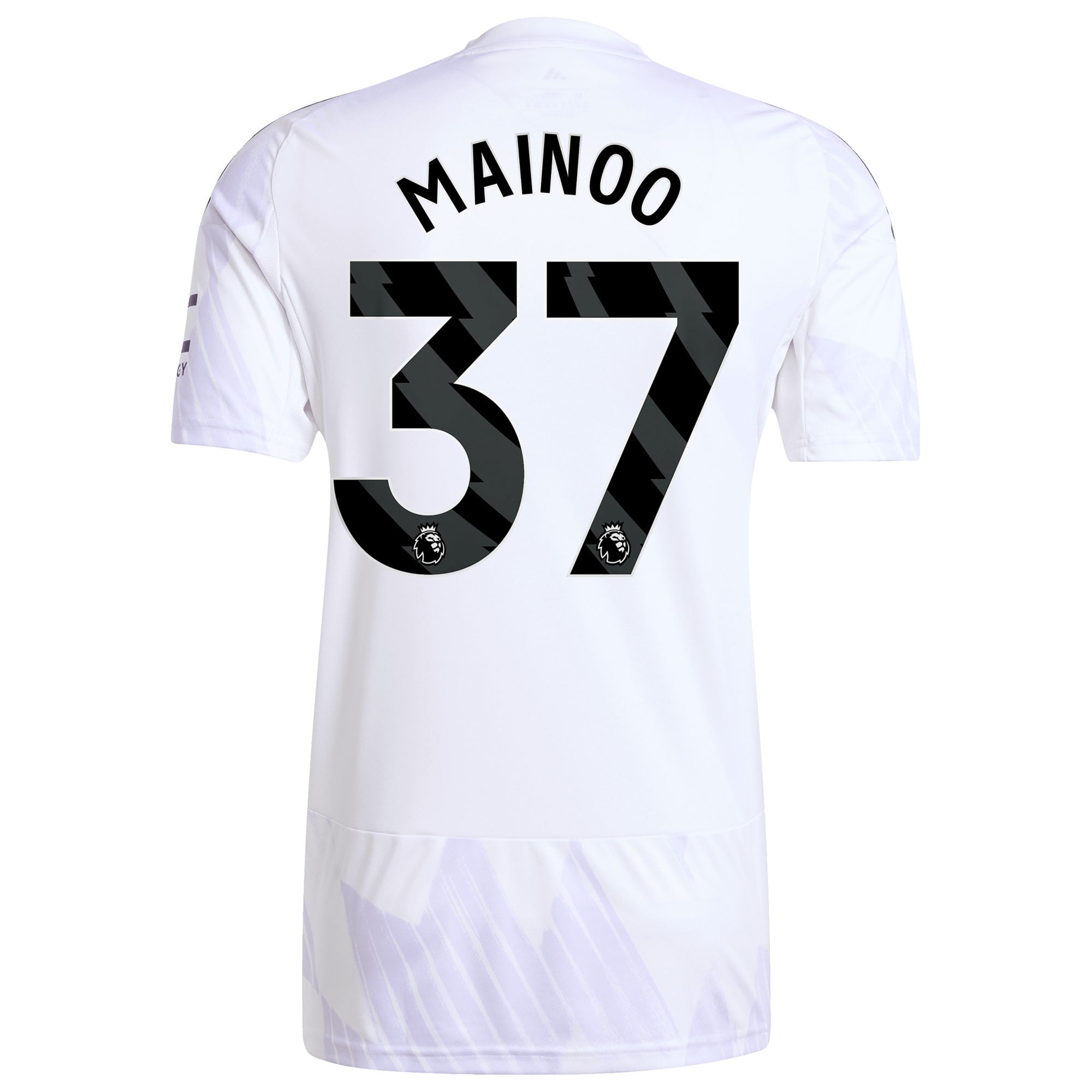 Men's adidas Kobbie Mainoo White Manchester United 2025/26 Away Replica Player Jersey