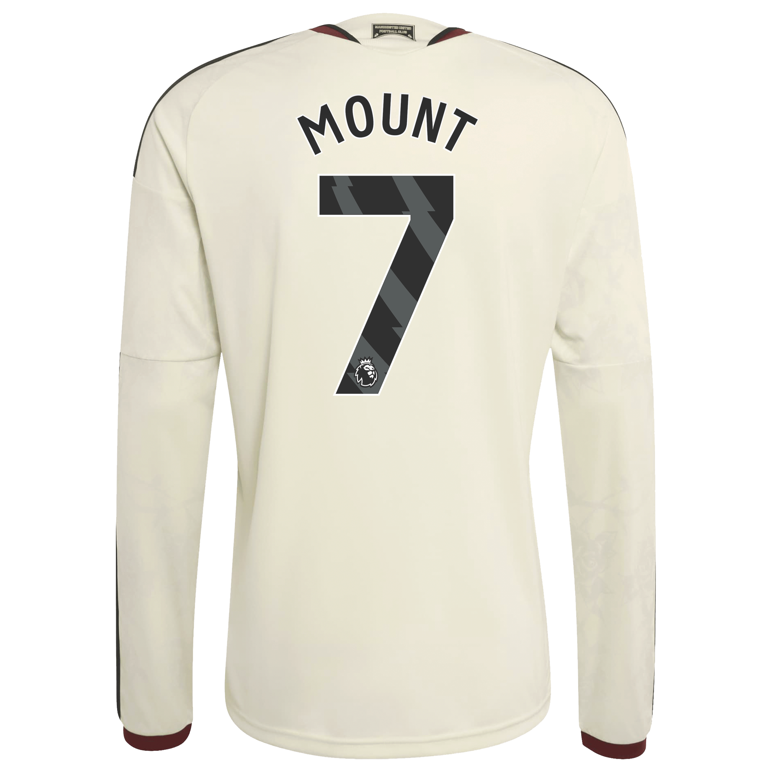 Maillot domicile réplique manches longues adidas Mason Mount rouge Manchester United 2026/27 pour homme