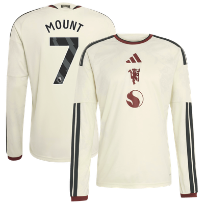 Mason Mount Manchester United adidas 2026/27 Third Replica Long Sleeve Jersey - Cream