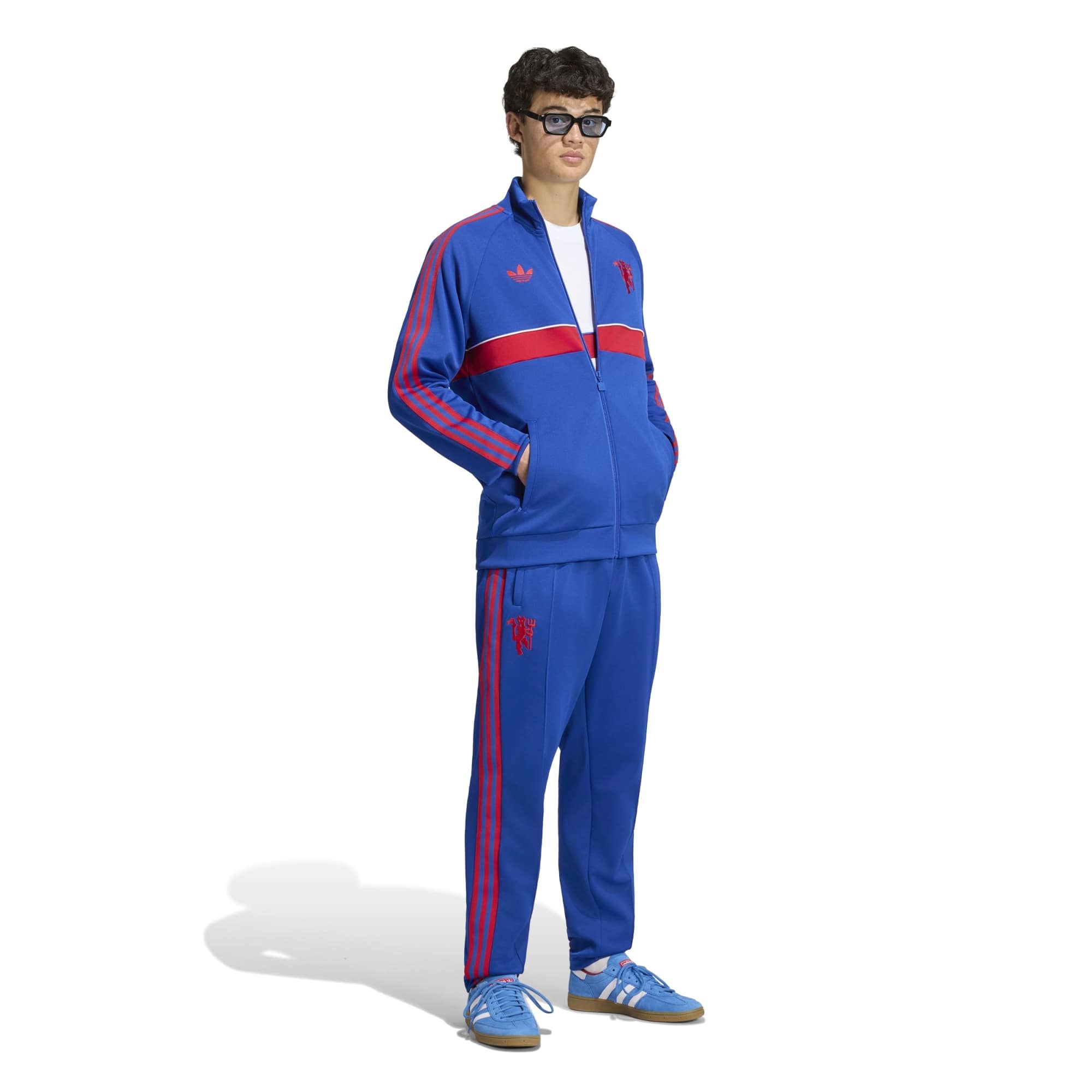 Men's adidas Originals Royal Manchester United OG 2.0 Icon Full-Zip Track Jacket