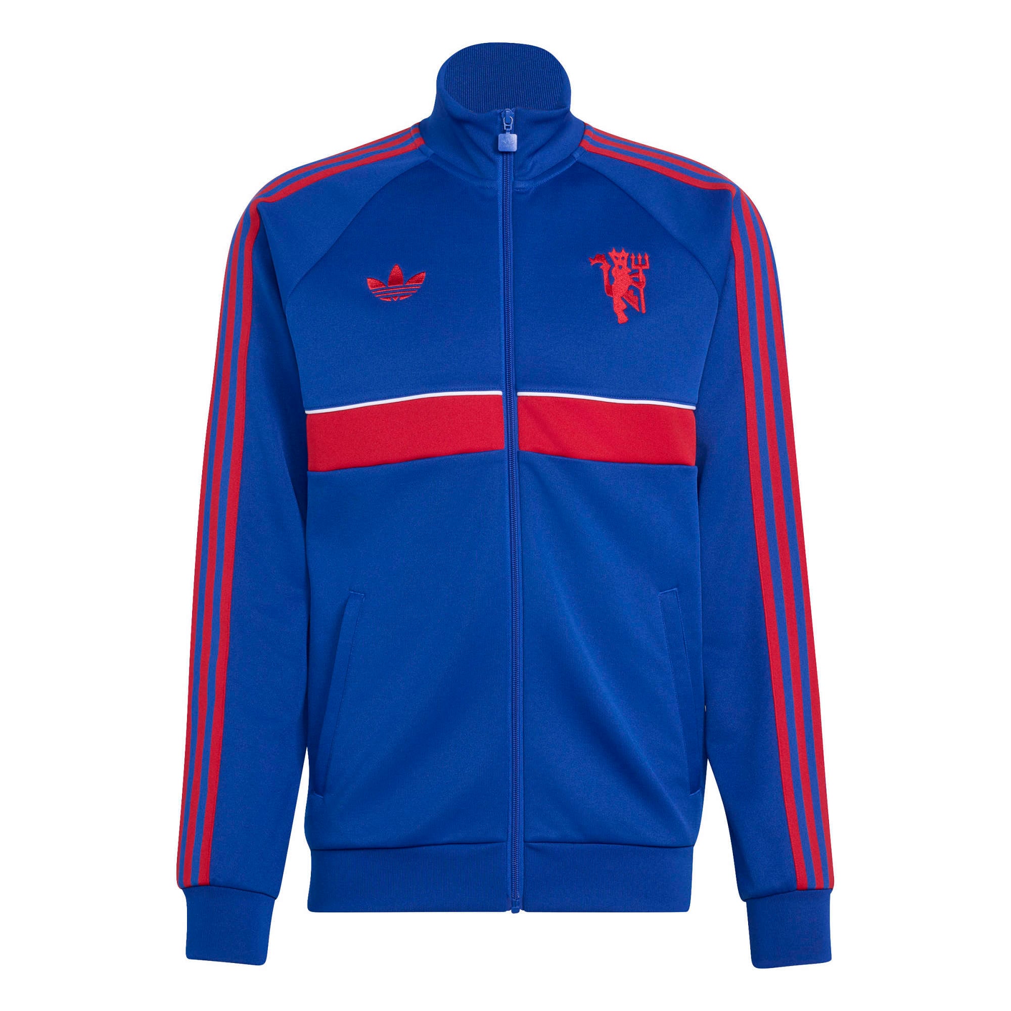 Men's adidas Originals Royal Manchester United OG 2.0 Icon Full-Zip Track Jacket