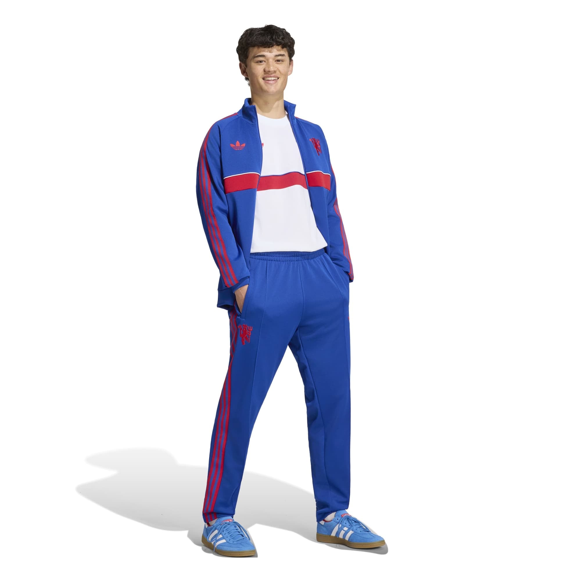 Men's adidas Originals Royal Manchester United OG 2.0 Icon Full-Zip Track Jacket