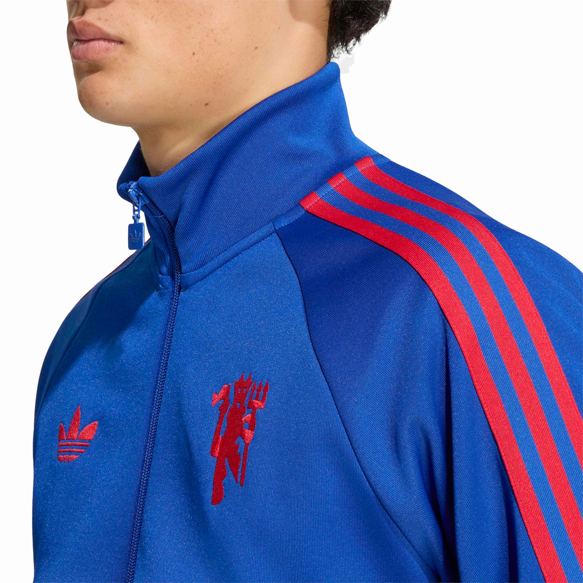 Men's adidas Originals Royal Manchester United OG 2.0 Icon Full-Zip Track Jacket
