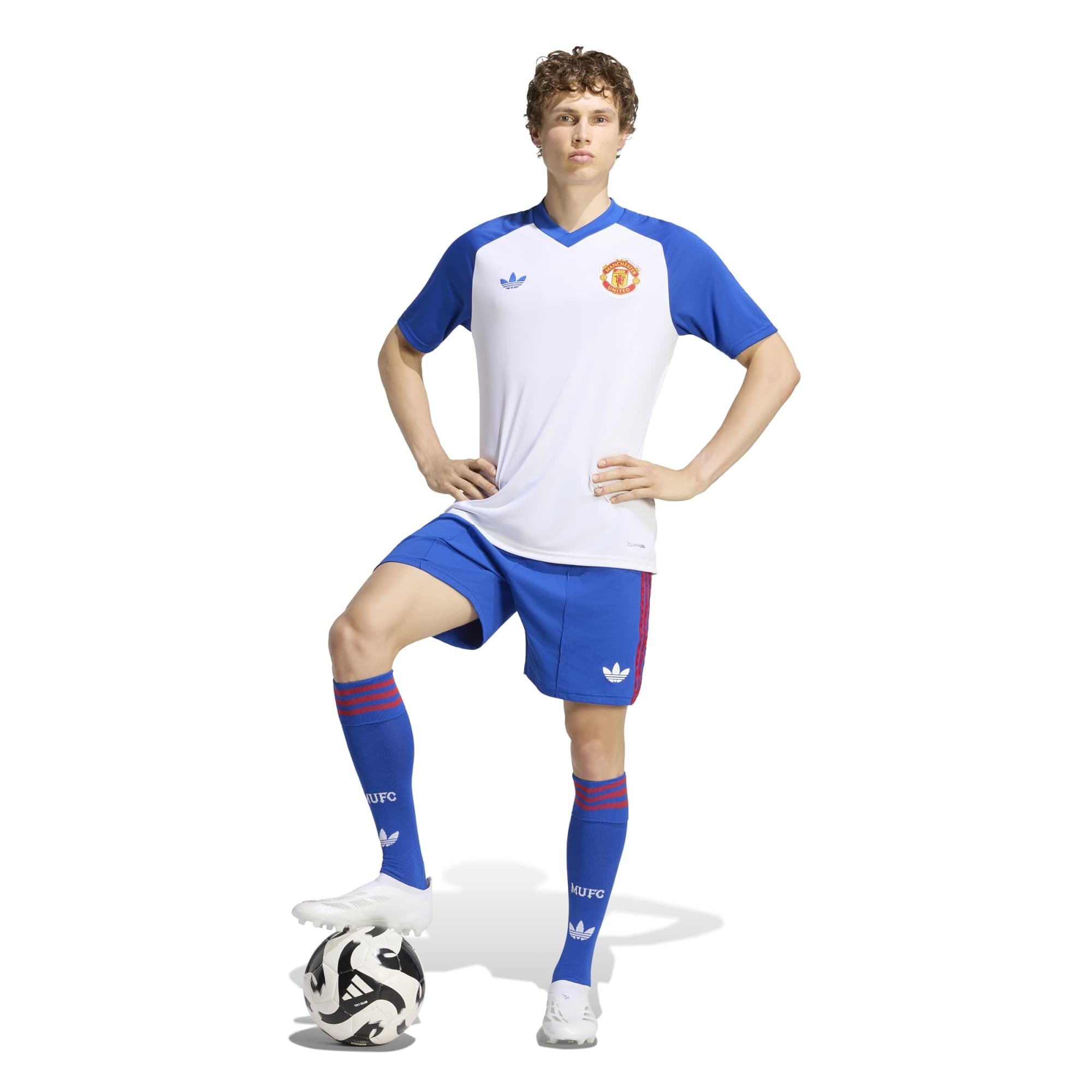Men's adidas White Manchester United 2026/27 Away Pre-Match Top