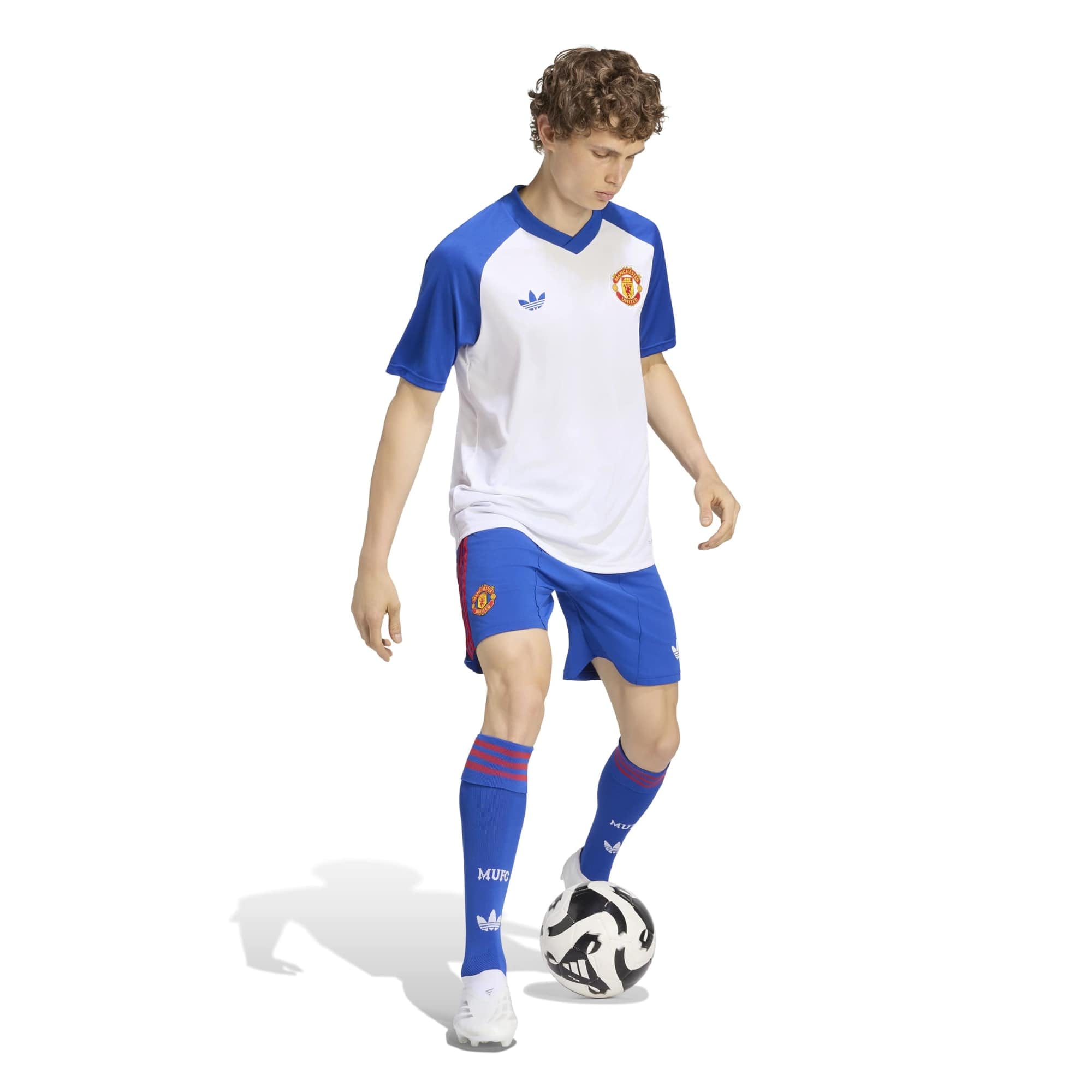 Men's adidas White Manchester United 2026/27 Away Pre-Match Top