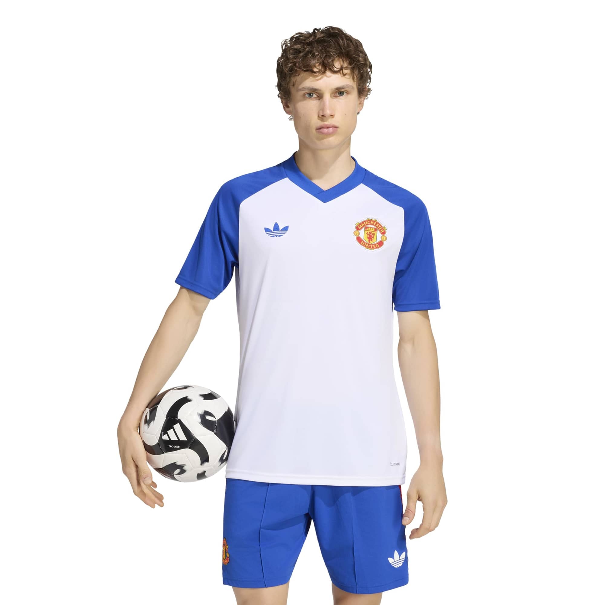 Men's adidas White Manchester United 2026/27 Away Pre-Match Top