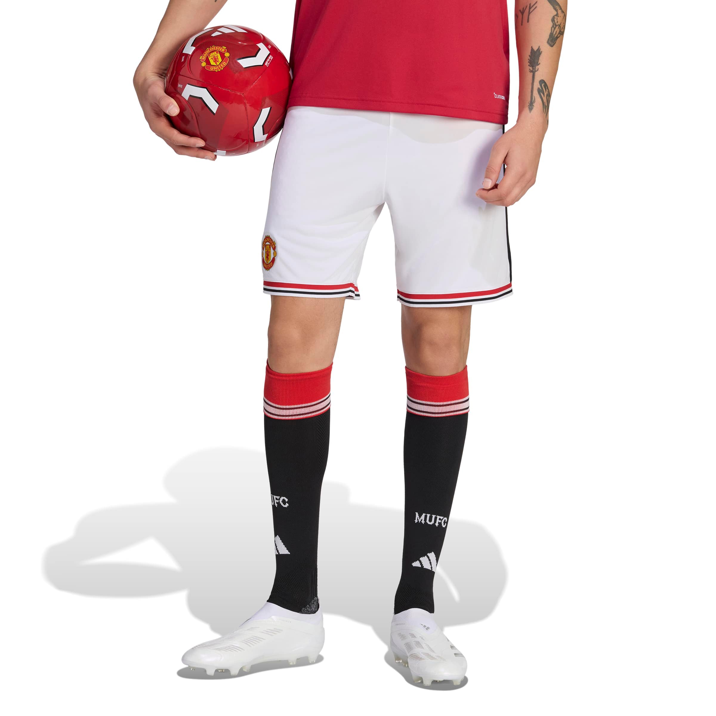 Men's adidas White Manchester United 2026/27 Home Replica Shorts