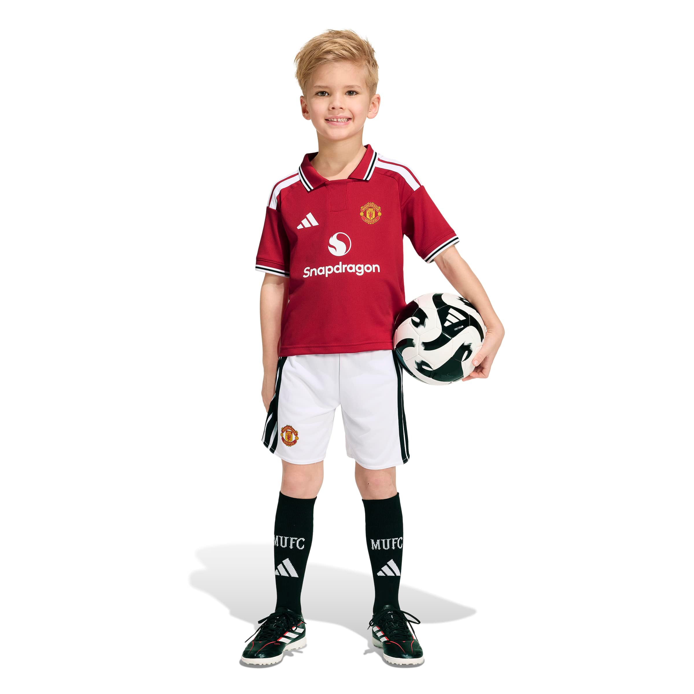 Ensemble réplique rouge Manchester United adidas pour tout-petit