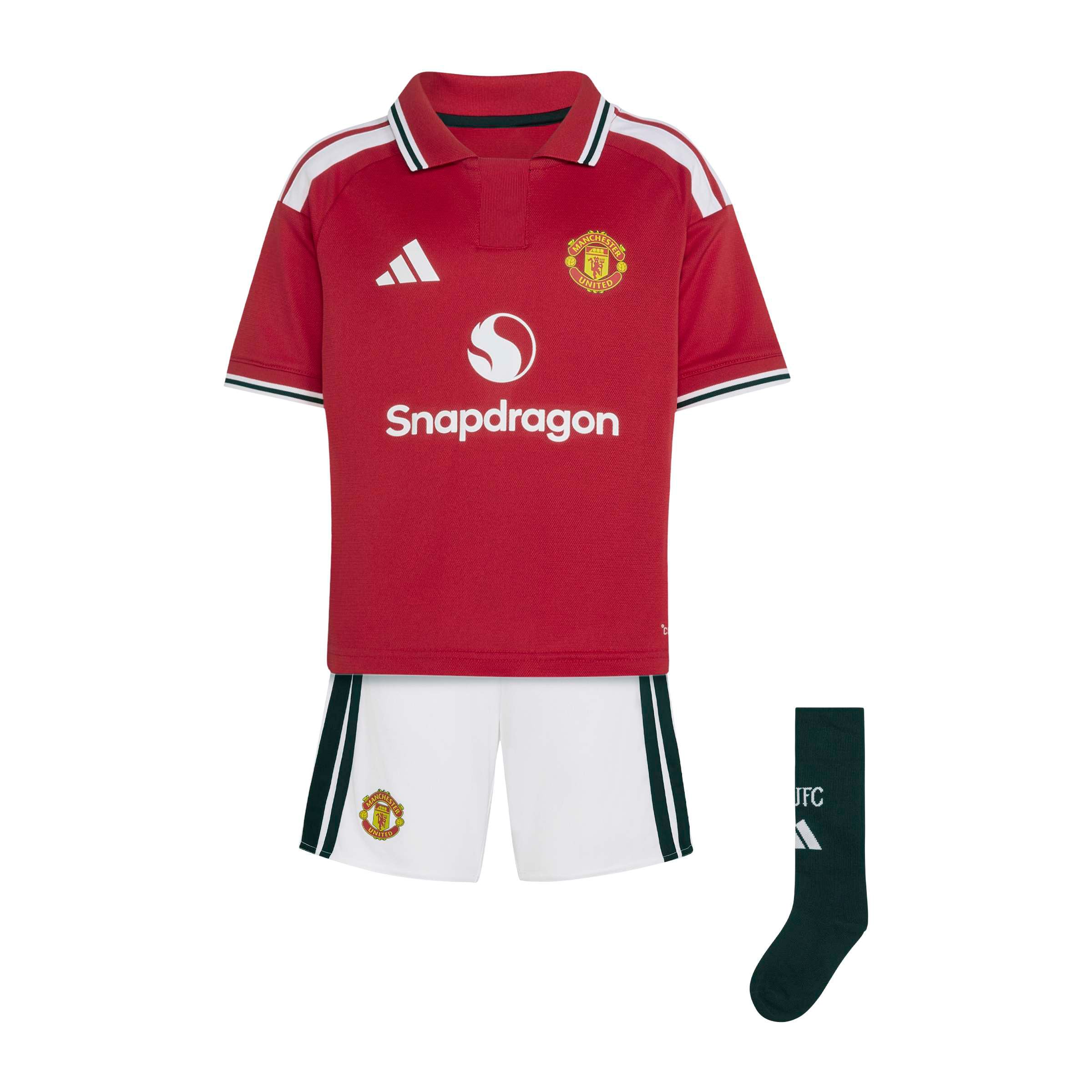Ensemble réplique rouge Manchester United adidas pour tout-petit