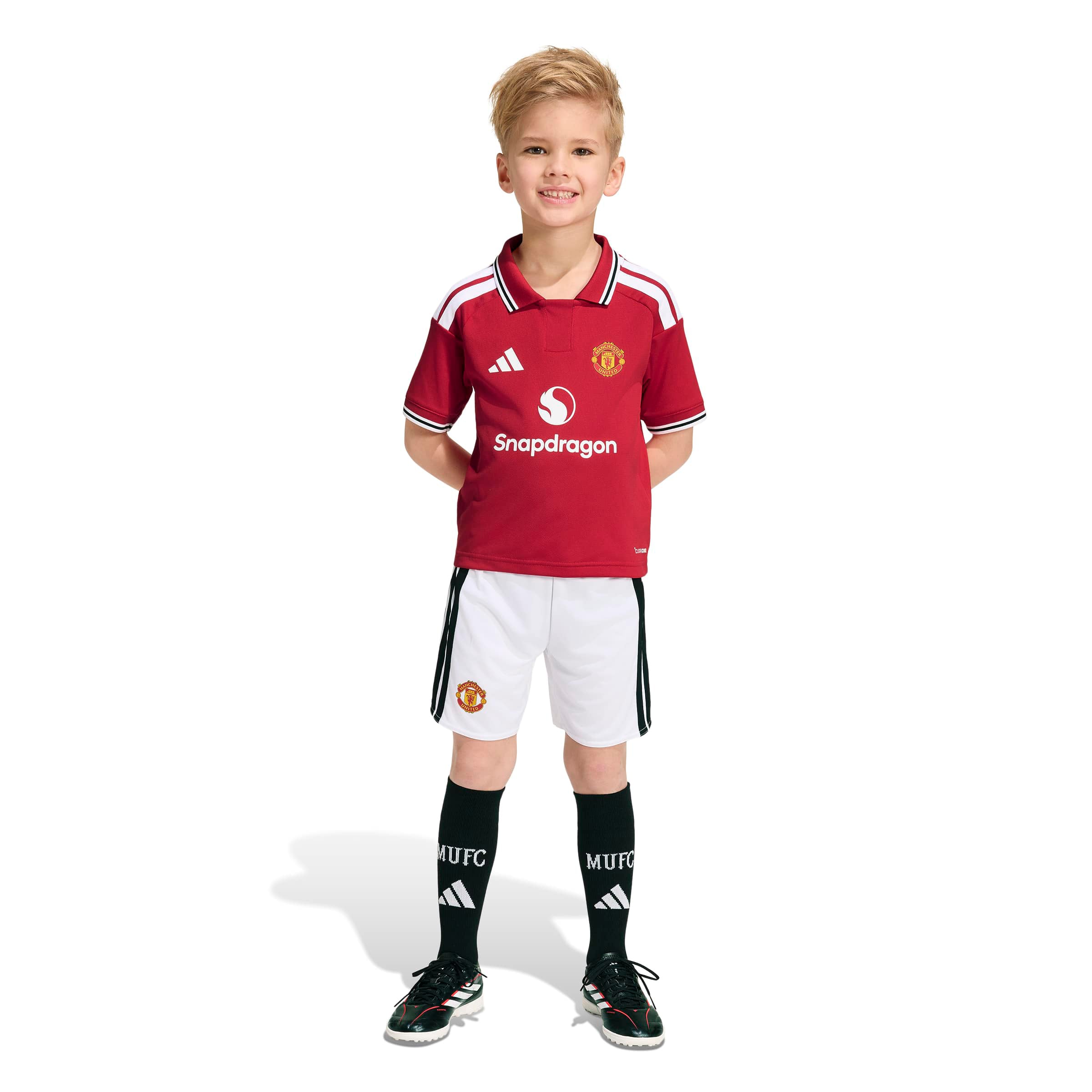Ensemble réplique rouge Manchester United adidas pour tout-petit