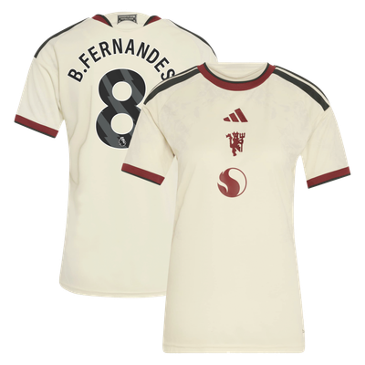 Bruno Fernandes Manchester United adidas Women's 2026/27 Third Replica Jersey - Cream