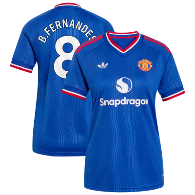 Bruno Fernandes Manchester United adidas Women's 2026/27 Away Replica Jersey - Royal