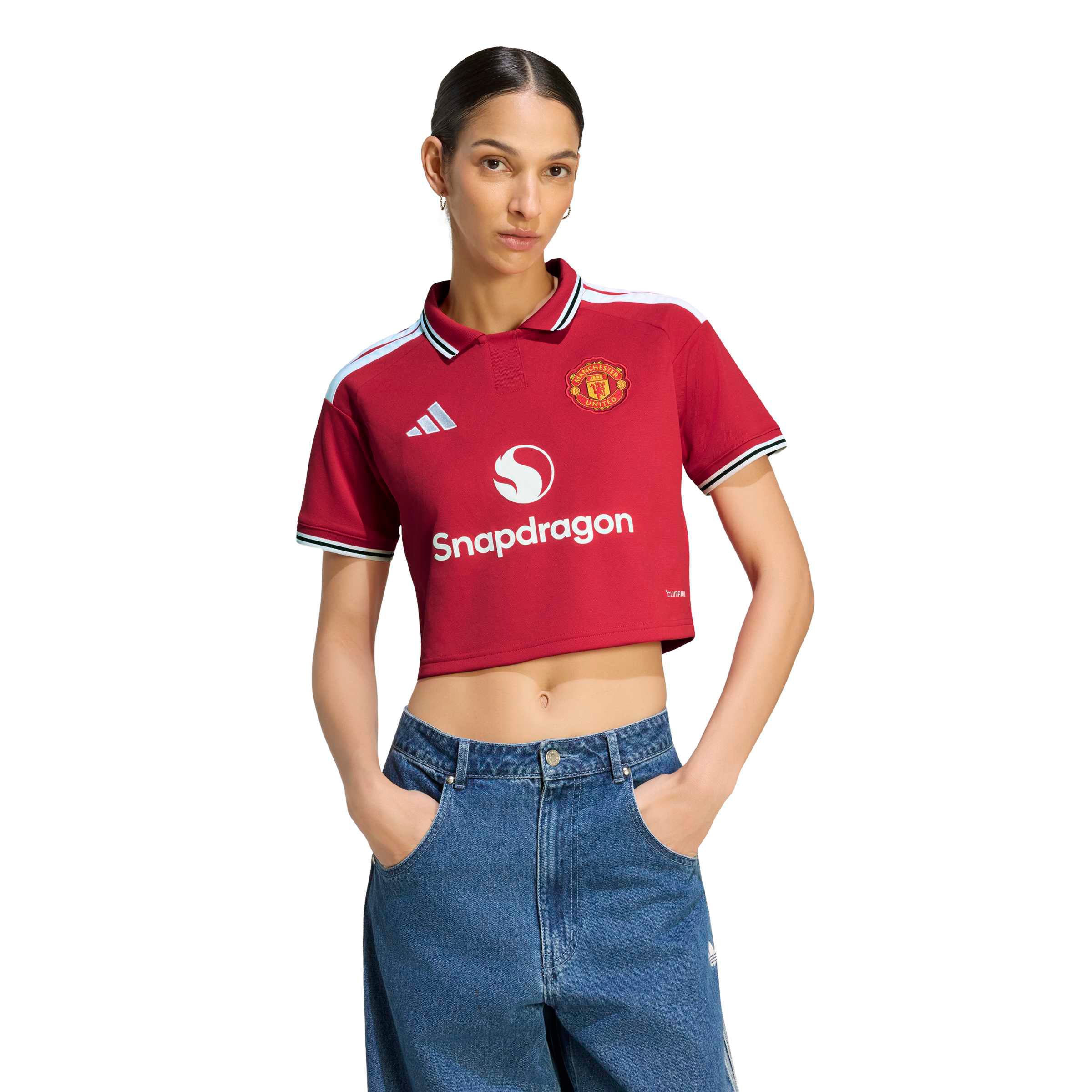 Maillot réplique court domicile adidas rouge Manchester United 2026/27 pour femme