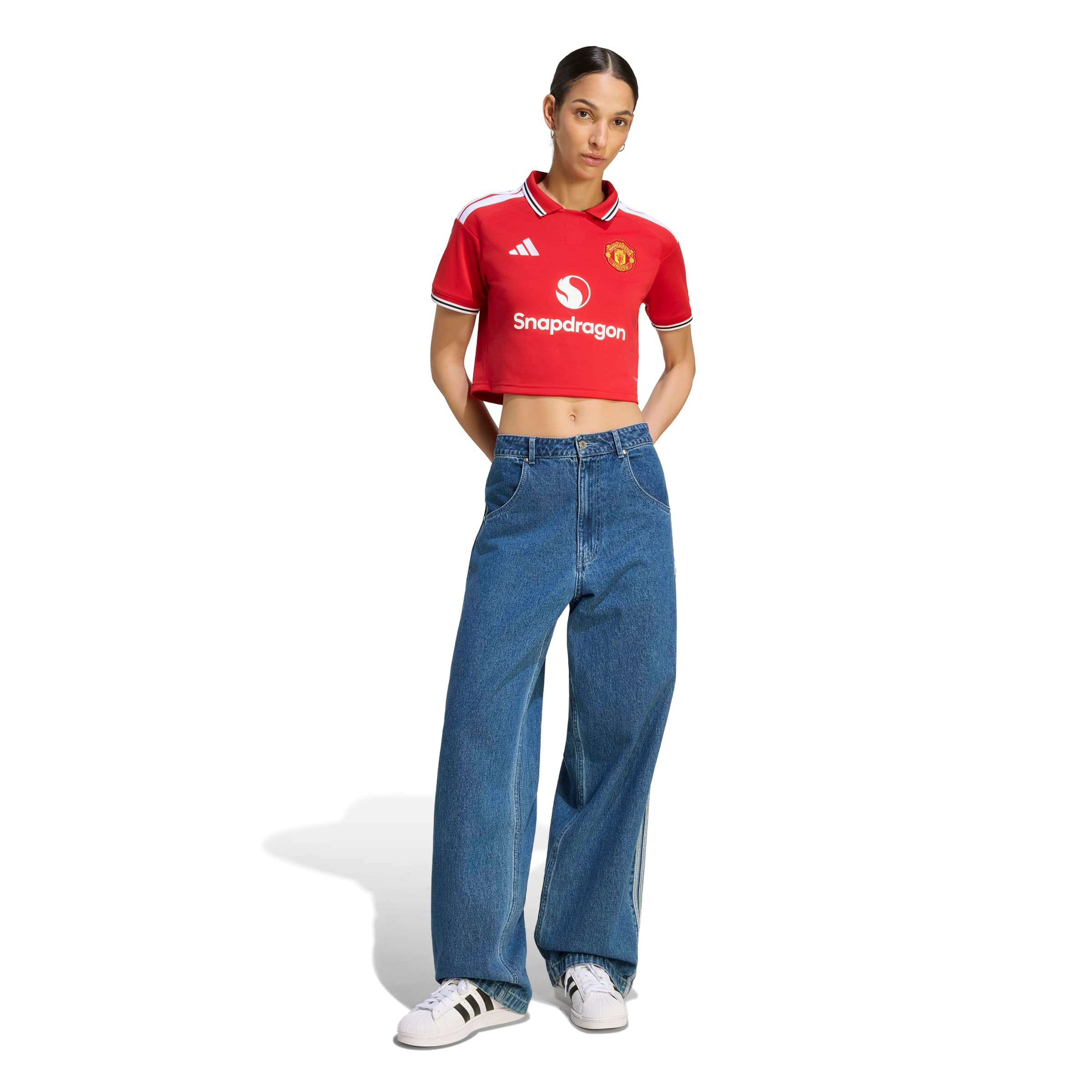 Maillot réplique court domicile adidas rouge Manchester United 2026/27 pour femme