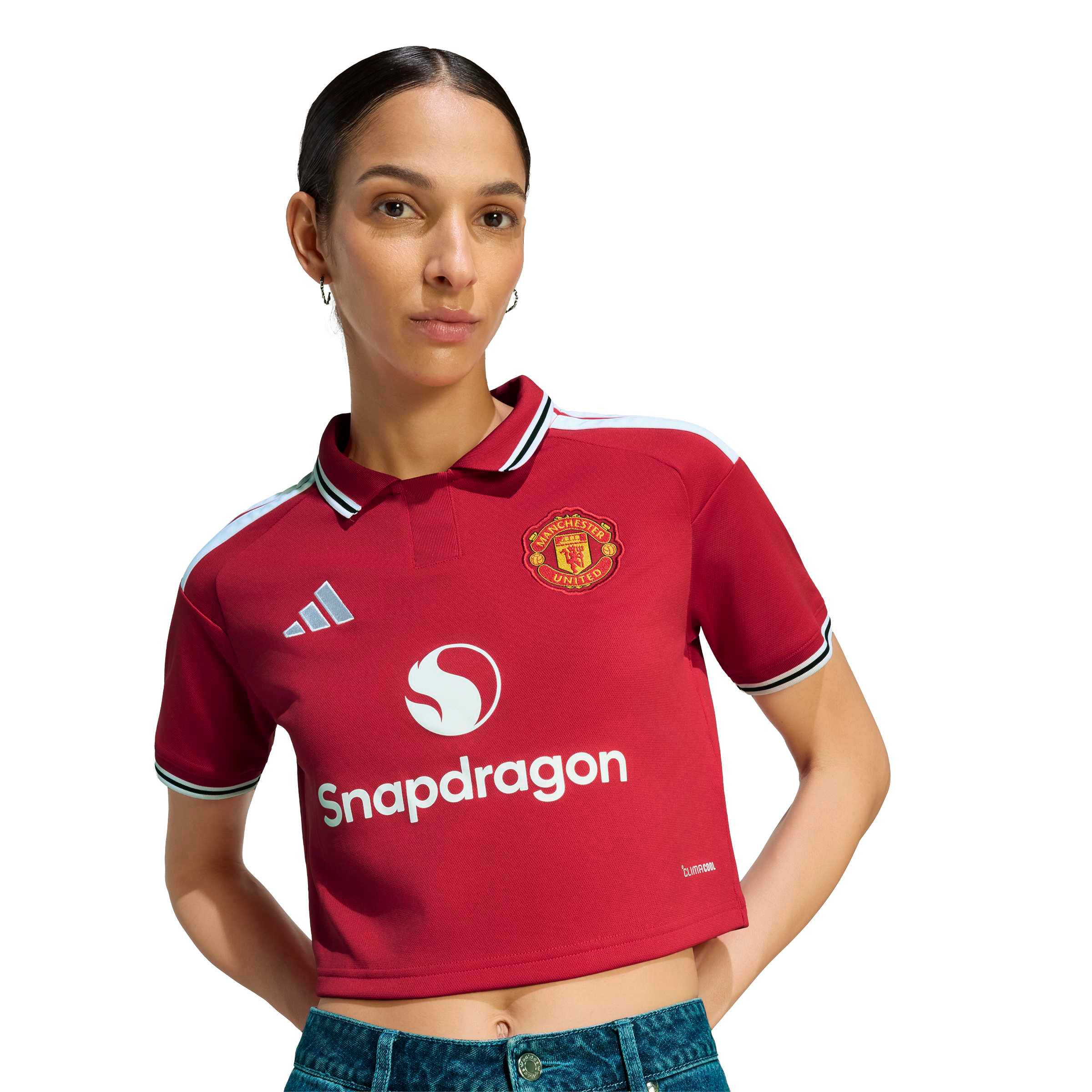 Maillot réplique court domicile adidas rouge Manchester United 2026/27 pour femme