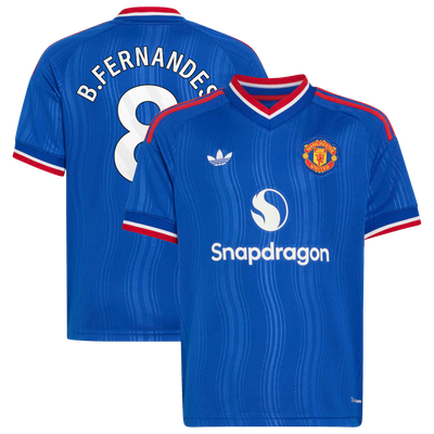 Bruno Fernandes Manchester United adidas Youth 2026/27 Away Replica Jersey - Royal