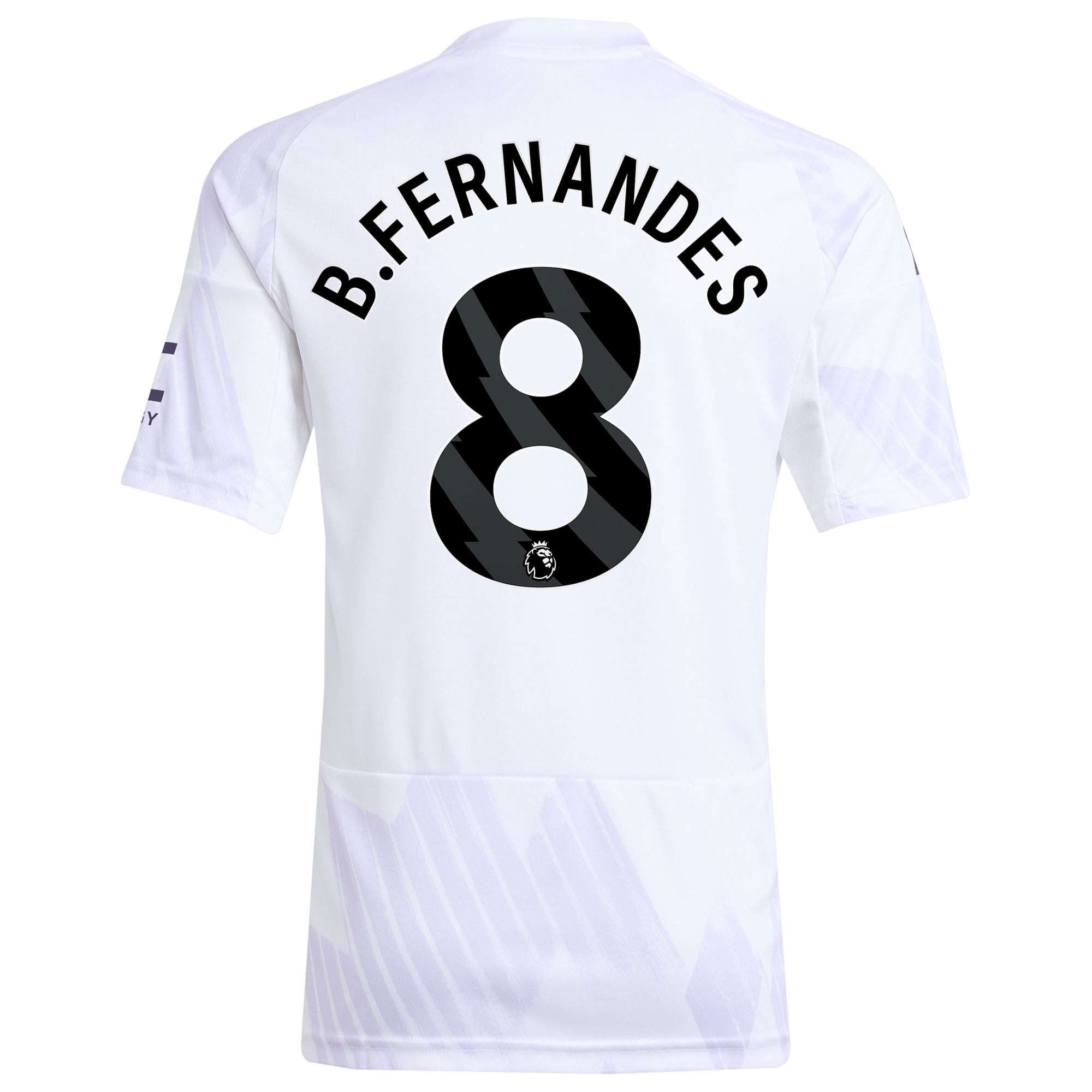Maillot réplique extérieur blanc adidas Bruno Fernandes Manchester United 2025/26 pour jeune
