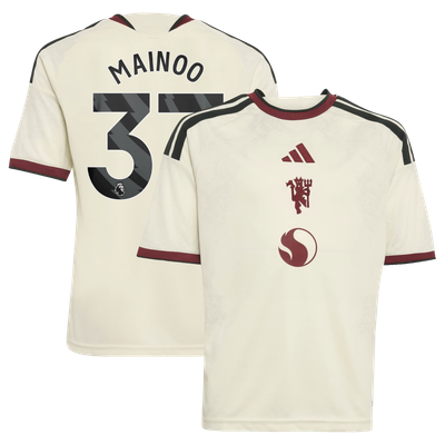 Kobbie Mainoo Manchester United adidas Youth 2026/27 Third Replica Jersey - Cream