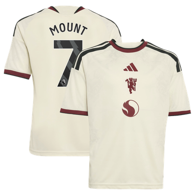 Mason Mount Manchester United adidas Youth 2026/27 Third Replica Jersey - Cream