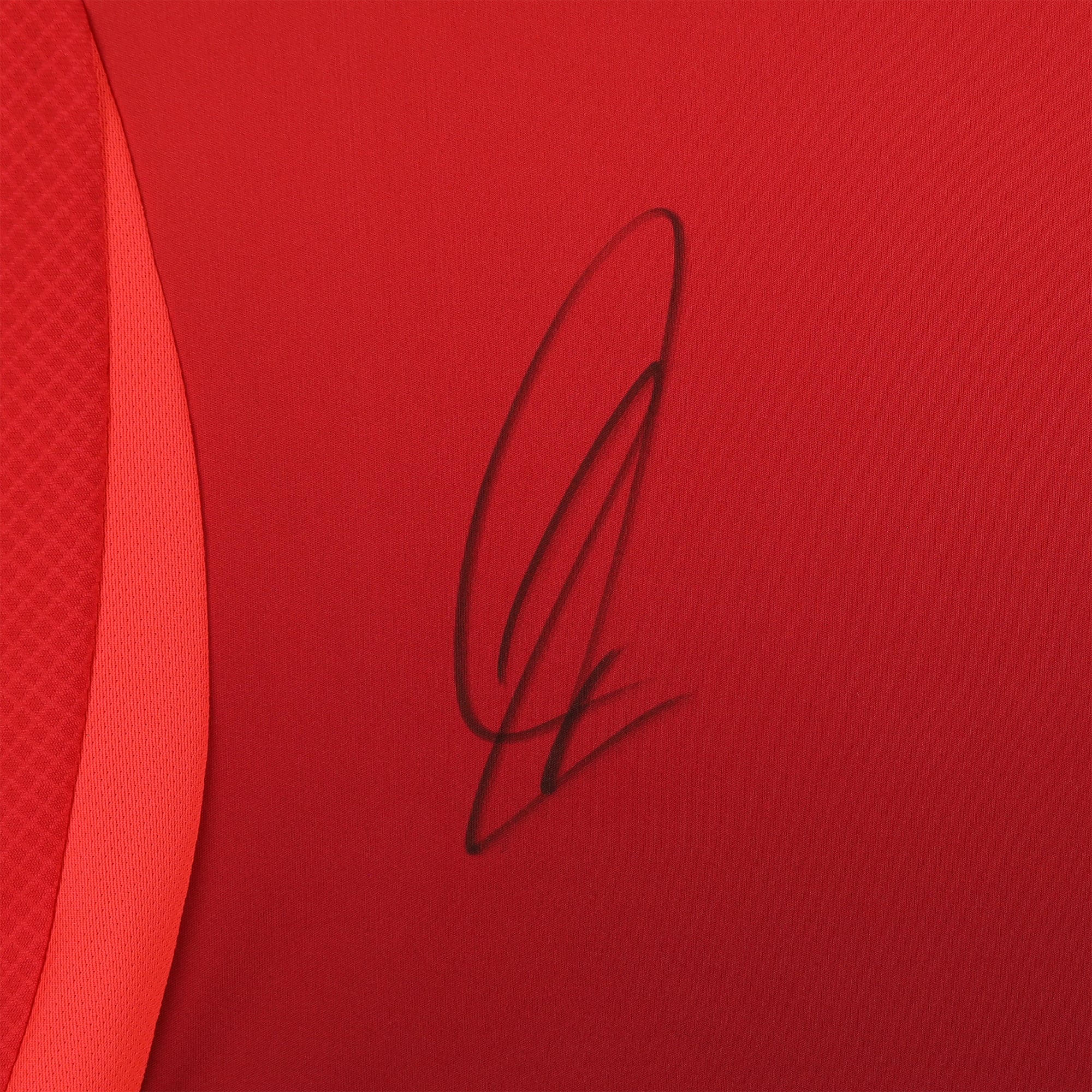 Maillot réplique rouge adidas 2024-25 de Zlatan Ibrahimovic (Manchester United), autographié - Signature sur le devant