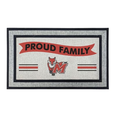 Marist Red Foxes Jardine 18" x 30" Proud Family Doormat