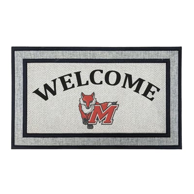 Marist Red Foxes Jardine 18" x 30" Welcome Doormat