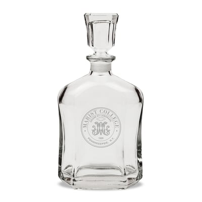 Marist Red Foxes Team 23.75oz. Crystal Whisky Decanter