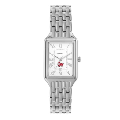 Marist Red Foxes Fossil Women's Raquel Three-Hand Date Stainless Steel Watch