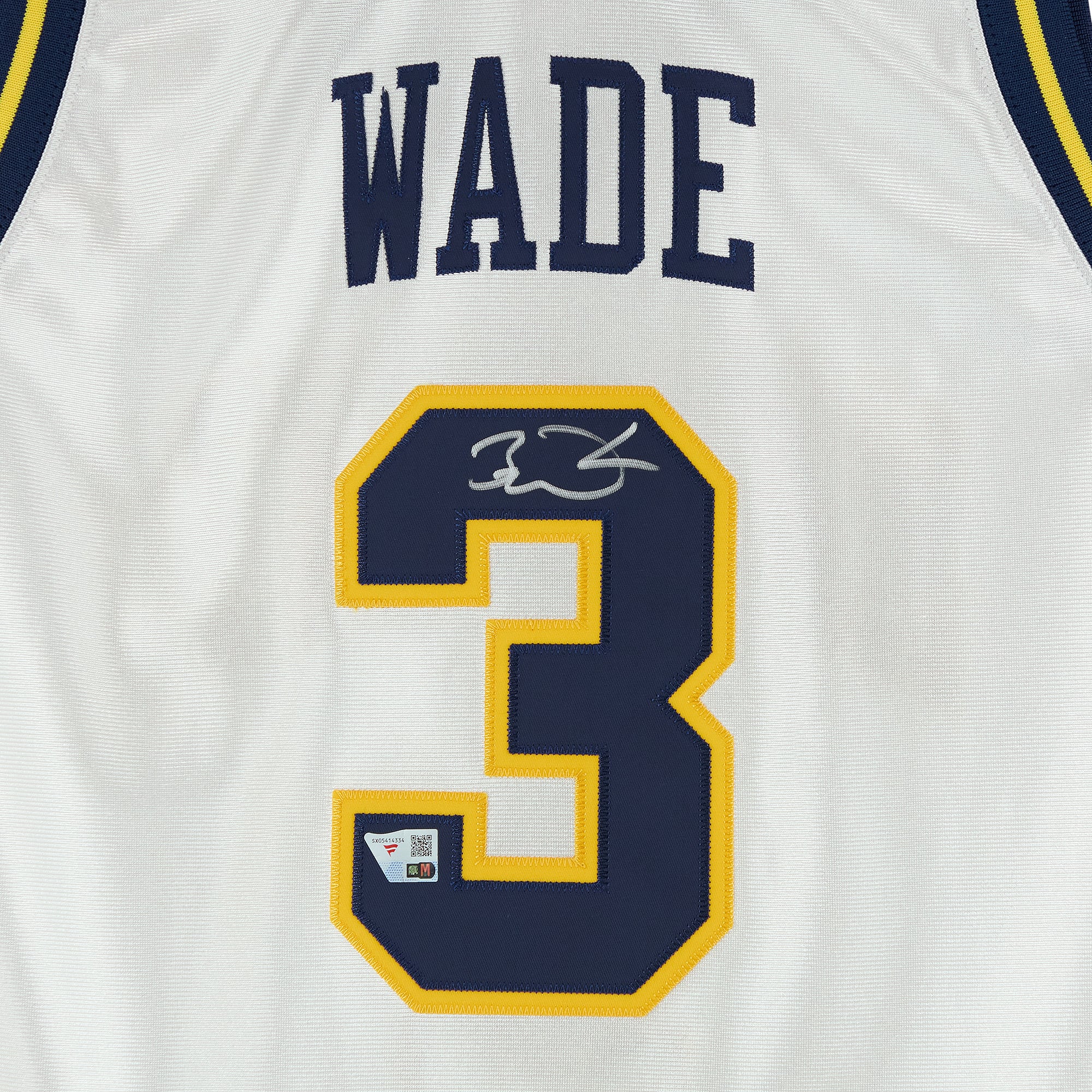 Dwyane Wade Marquette Golden Eagles Autographed Navy Mitchell & Ness 2002 Authentic Jersey with "Flash" Inscription