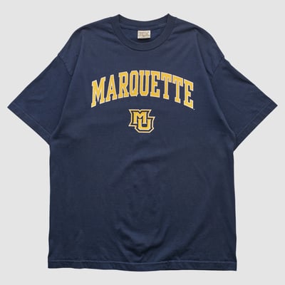 Marquette Golden Eagles Cotton Exchange 2000s T-shirt - Navy - L by Fanatics Real Vintage
