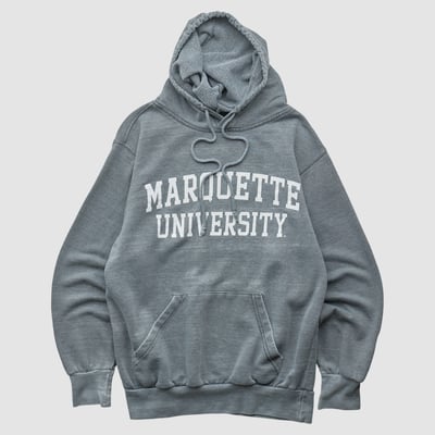 Marquette Golden Eagles MV Sport 2010s Hooded Pullover Sweatshirt - Gray - XS by Fanatics Real Vintage