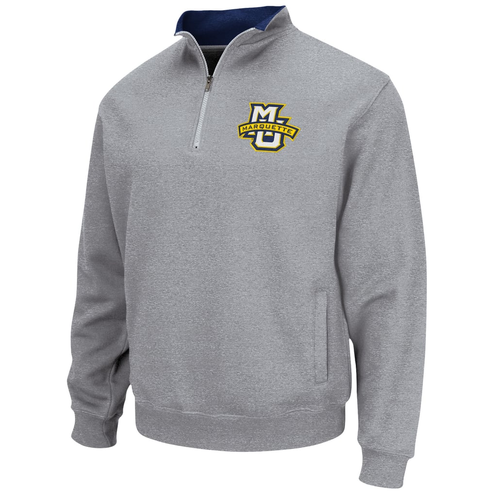 Marquette Golden Eagles Colosseum Tortugas Team Logo Quarter-Zip Jacket - Heathered Gray