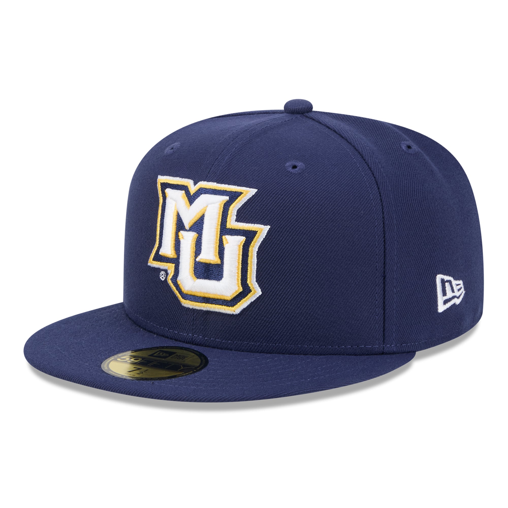 Men's New Era Navy Marquette Golden Eagles Core 59FIFTY Fitted Hat