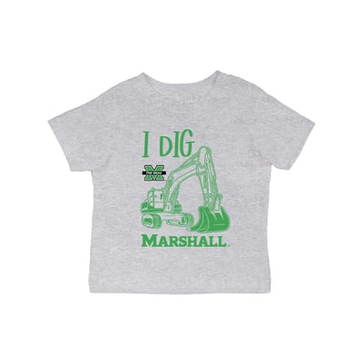 Marshall Thundering Herd Vive La Fete Infant Excavator T-Shirt - Gray