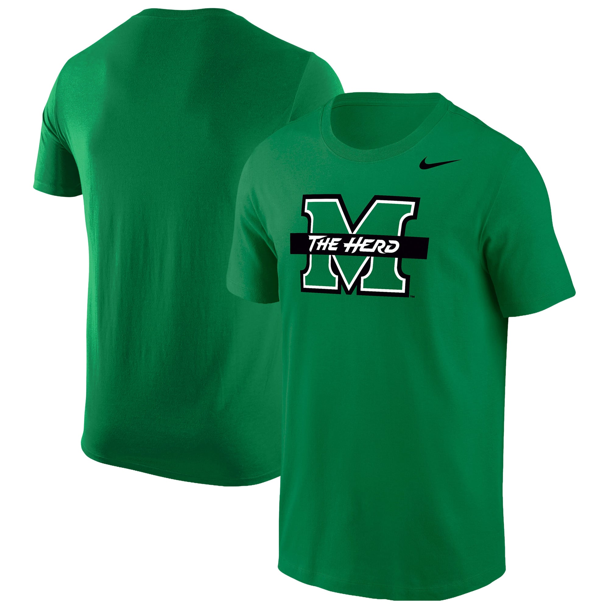 T-shirt Nike vert Marshall Thundering Herd Core pour homme
