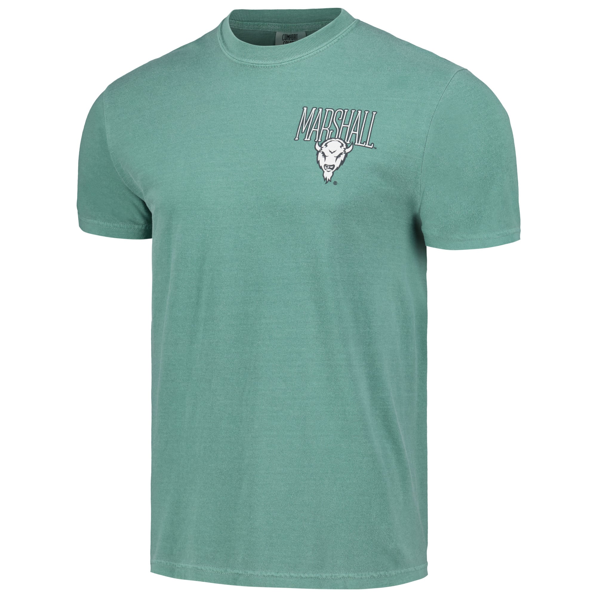 Unisex Green Marshall Thundering Herd Hyper Local Mascot Text Stack T-Shirt