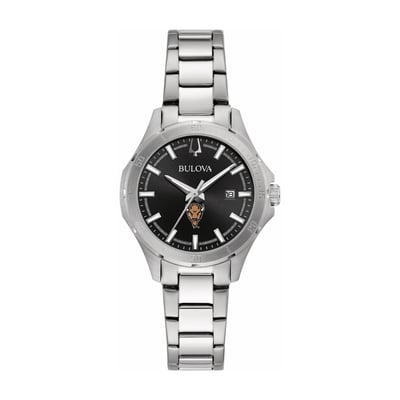 Marshall Thundering Herd Bulova Women's Stainless Steel Classic Sport Watch - Black