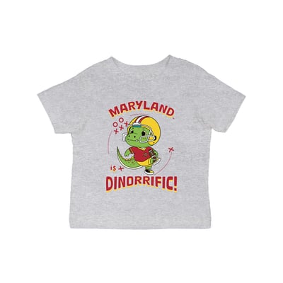 Maryland Terrapins Vive La Fete Infant Dinorrific T-Shirt - Gray
