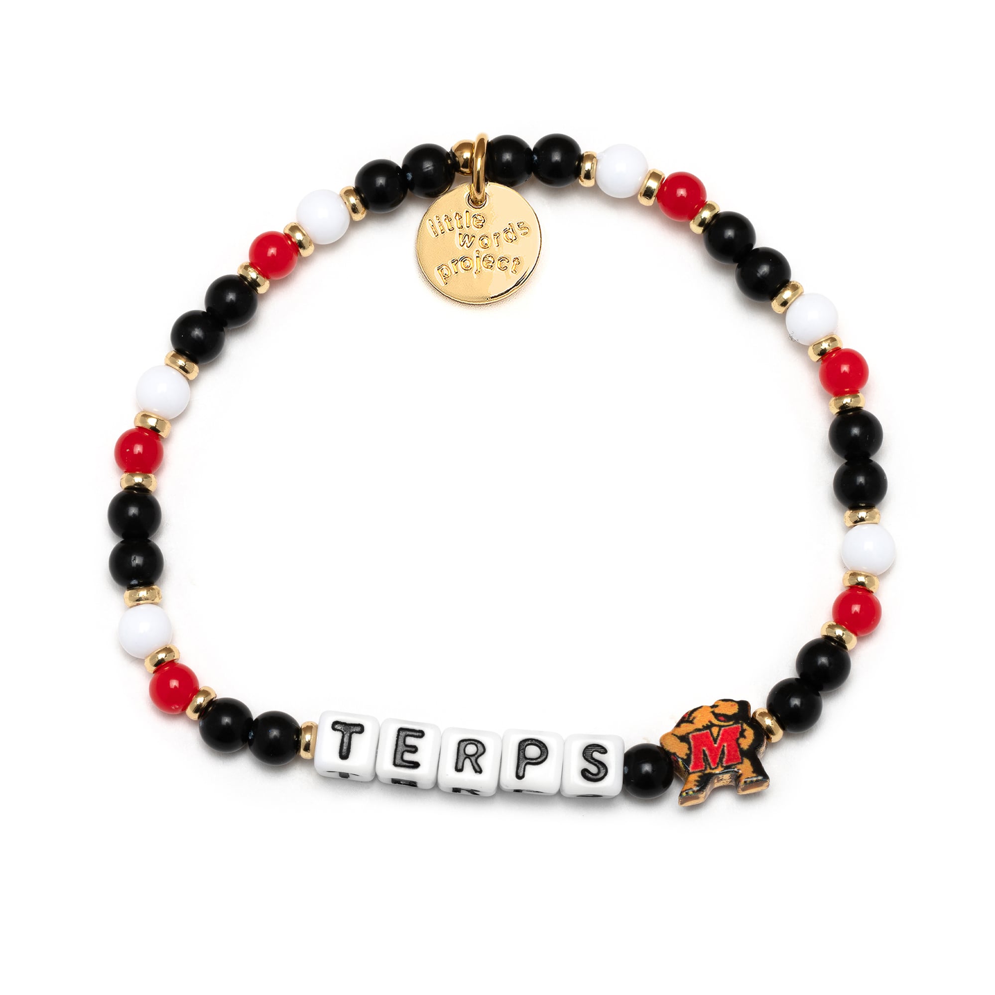 Little Words Project Maryland Terrapins Beaded Word Bracelet
